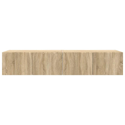 TV Vägghylla 2 pcs Sonoma 78,5 x 31 x 29,5 cm Konstruerat trä
