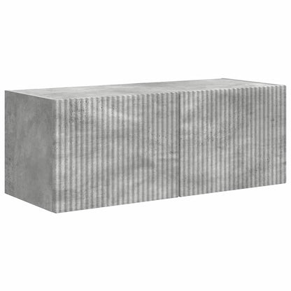 TV Vägghylla 2 pcs Betong 78,5 x 31 x 29,5 cm Konstruerat trä
