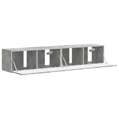 TV Vägghylla 2 pcs Betong 78,5 x 31 x 29,5 cm Konstruerat trä