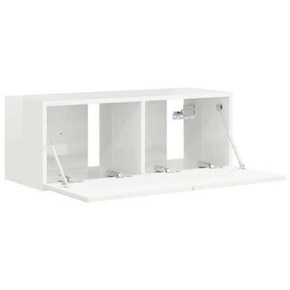 TV-Möbel Högglans Vit Vägghylla 78,5 x 31 x 29,5 cm