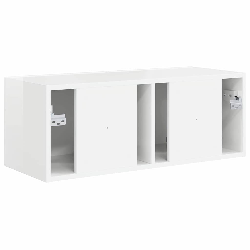 TV-Möbel Högglans Vit Vägghylla 78,5 x 31 x 29,5 cm