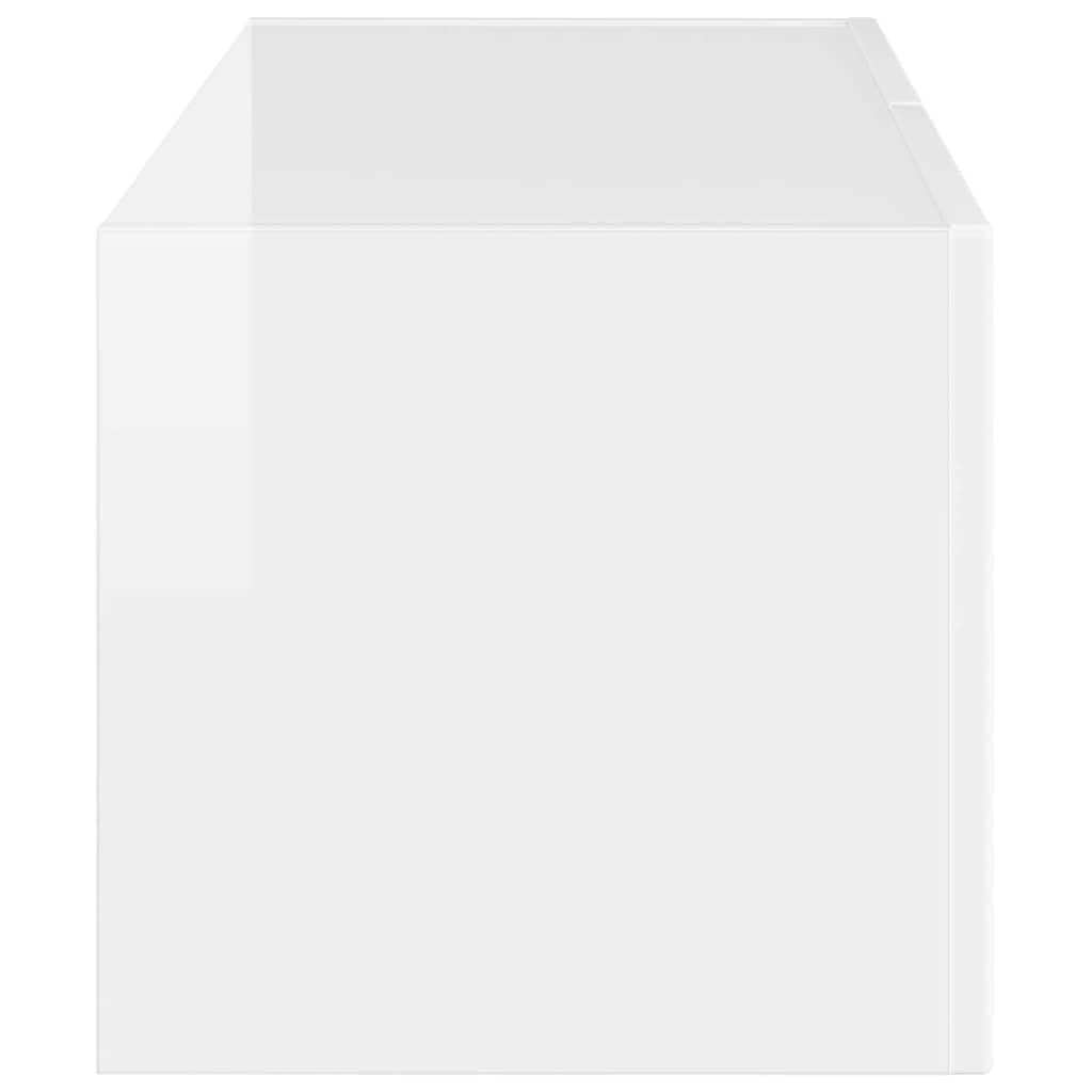 TV-Möbel Högglans Vit Vägghylla 78,5 x 31 x 29,5 cm
