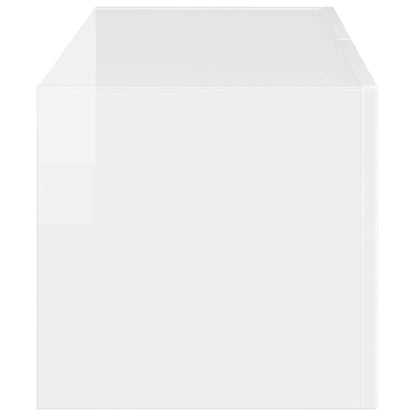 TV-Möbel Högglans Vit Vägghylla 78,5 x 31 x 29,5 cm