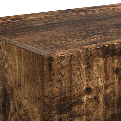 TV Vägghylla 2 pcs Rökt ek 78,5 x 31 x 29,5 cm Konstruerat trä