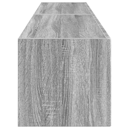 TV Vägghylla Väggmonterad 2 pcs Grå Sonoma 78,5 x 31 x 29,5 cm