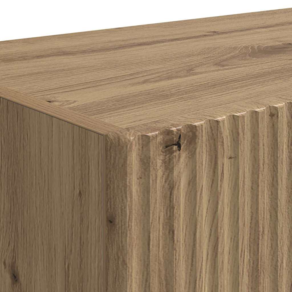 TV Vägghylla Väggmonterad 2 pcs Artisan Ek 78,5 x 31 x 29,5 cm
