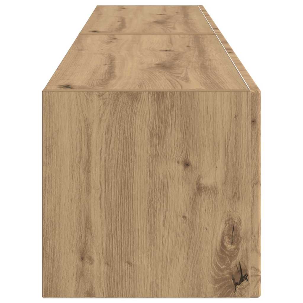 TV Vägghylla Väggmonterad 2 pcs Artisan Ek 78,5 x 31 x 29,5 cm