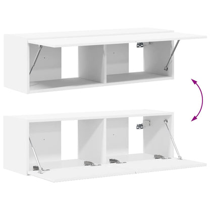 TV-Möbel Vit Vägghylla Väggmonterad 98 x 31 x 29,5 cm
