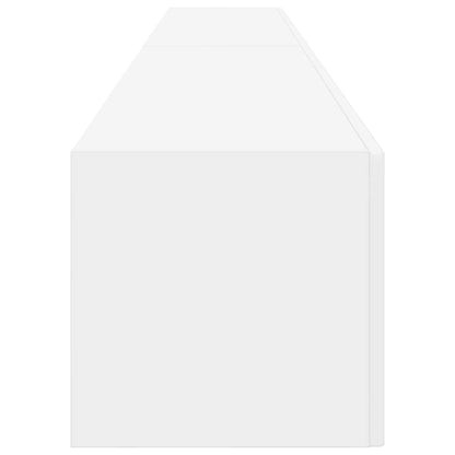 TV Vägghylla 2 pcs Vit 98 x 31 x 29,5 cm Konstruerat trä