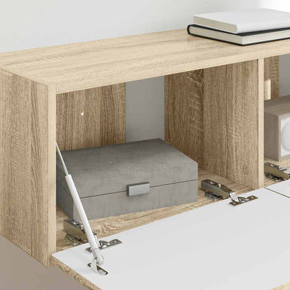 TV Vägghylla 2 pcs Sonoma 98 x 31 x 29,5 cm Konstruerat trä