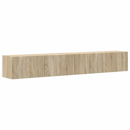 TV Vägghylla 2 pcs Sonoma 98 x 31 x 29,5 cm Konstruerat trä