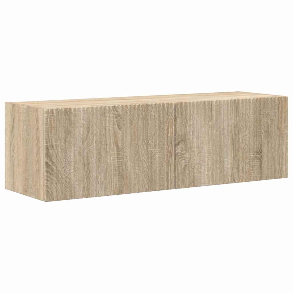 TV Vägghylla 2 pcs Sonoma 98 x 31 x 29,5 cm Konstruerat trä