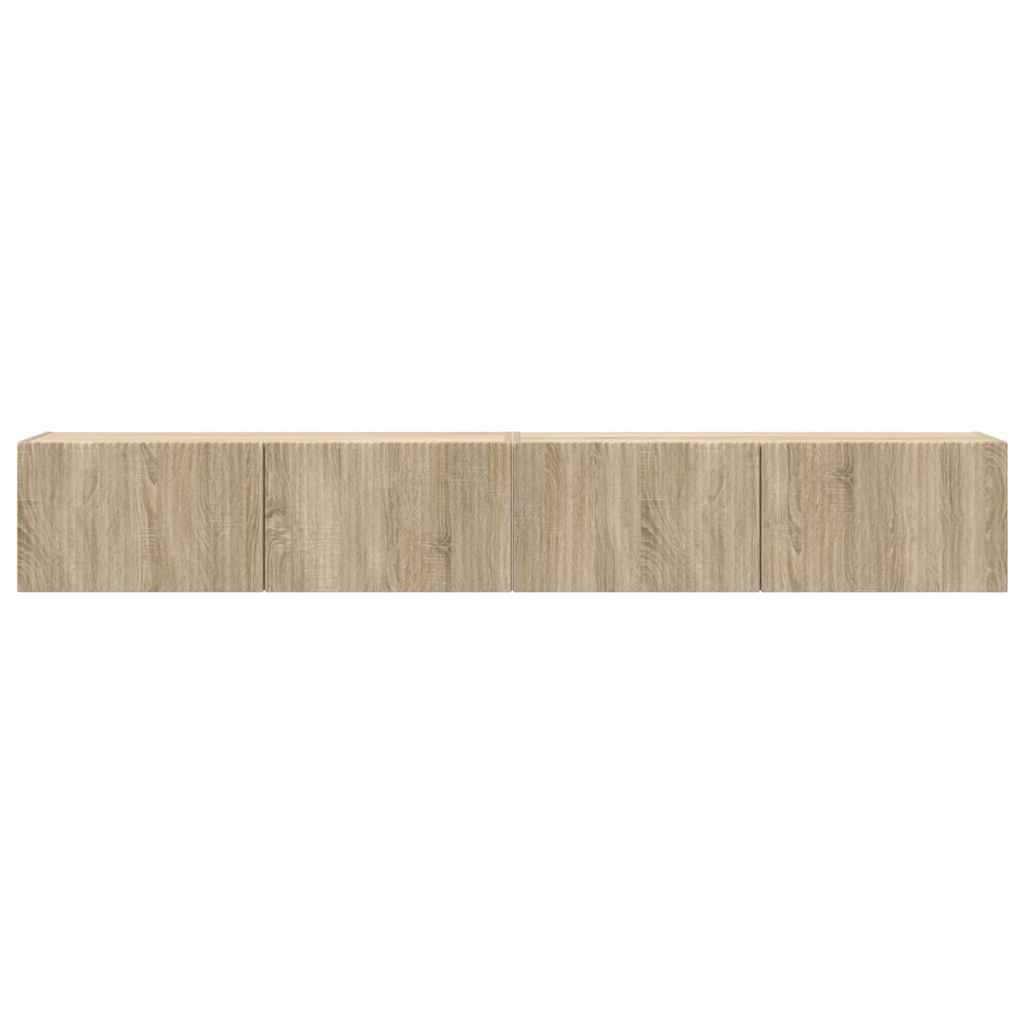 TV Vägghylla 2 pcs Sonoma 98 x 31 x 29,5 cm Konstruerat trä