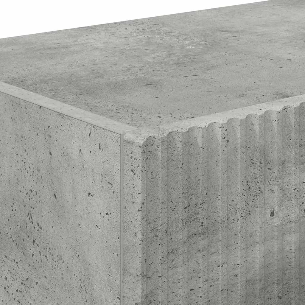 TV Vägghylla 2 pcs Betong 98 x 31 x 29,5 cm Konstruerat trä