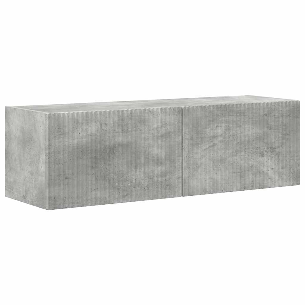 TV Vägghylla 2 pcs Betong 98 x 31 x 29,5 cm Konstruerat trä