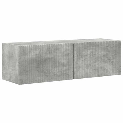TV Vägghylla 2 pcs Betong 98 x 31 x 29,5 cm Konstruerat trä