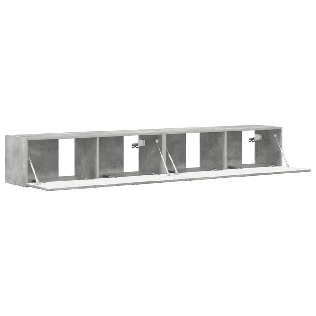 TV Vägghylla 2 pcs Betong 98 x 31 x 29,5 cm Konstruerat trä