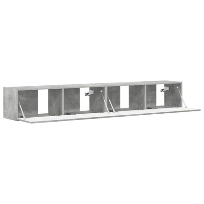 TV Vägghylla 2 pcs Betong 98 x 31 x 29,5 cm Konstruerat trä
