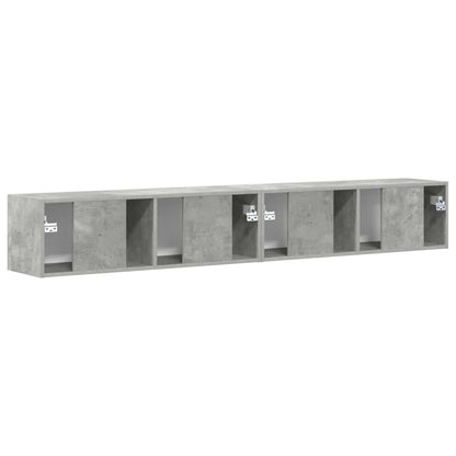 TV Vägghylla 2 pcs Betong 98 x 31 x 29,5 cm Konstruerat trä