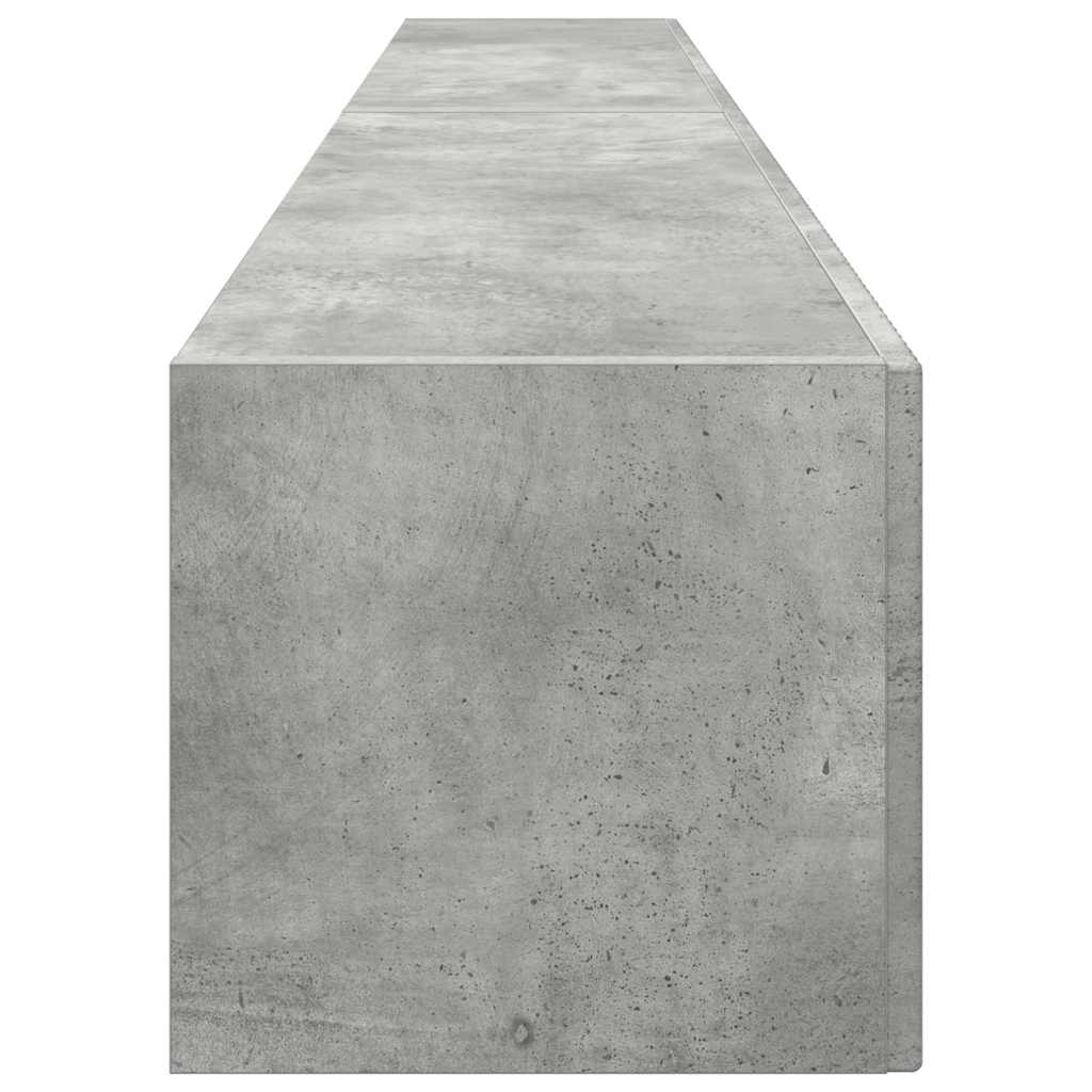 TV Vägghylla 2 pcs Betong 98 x 31 x 29,5 cm Konstruerat trä