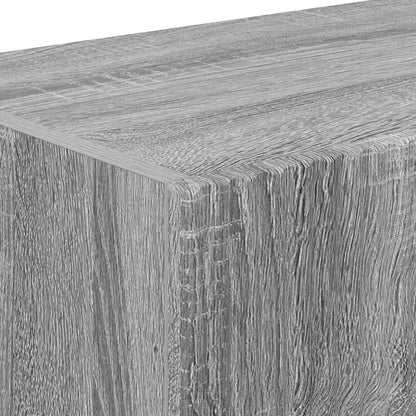 TV Vägghylla 2 pcs Grå Sonoma 98 x 31 x 29,5 cm Konstruerat trä