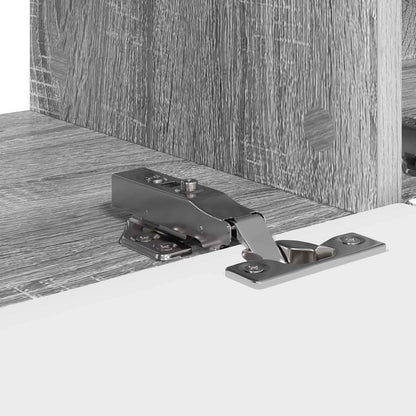 TV Vägghylla 2 pcs Grå Sonoma 98 x 31 x 29,5 cm Konstruerat trä