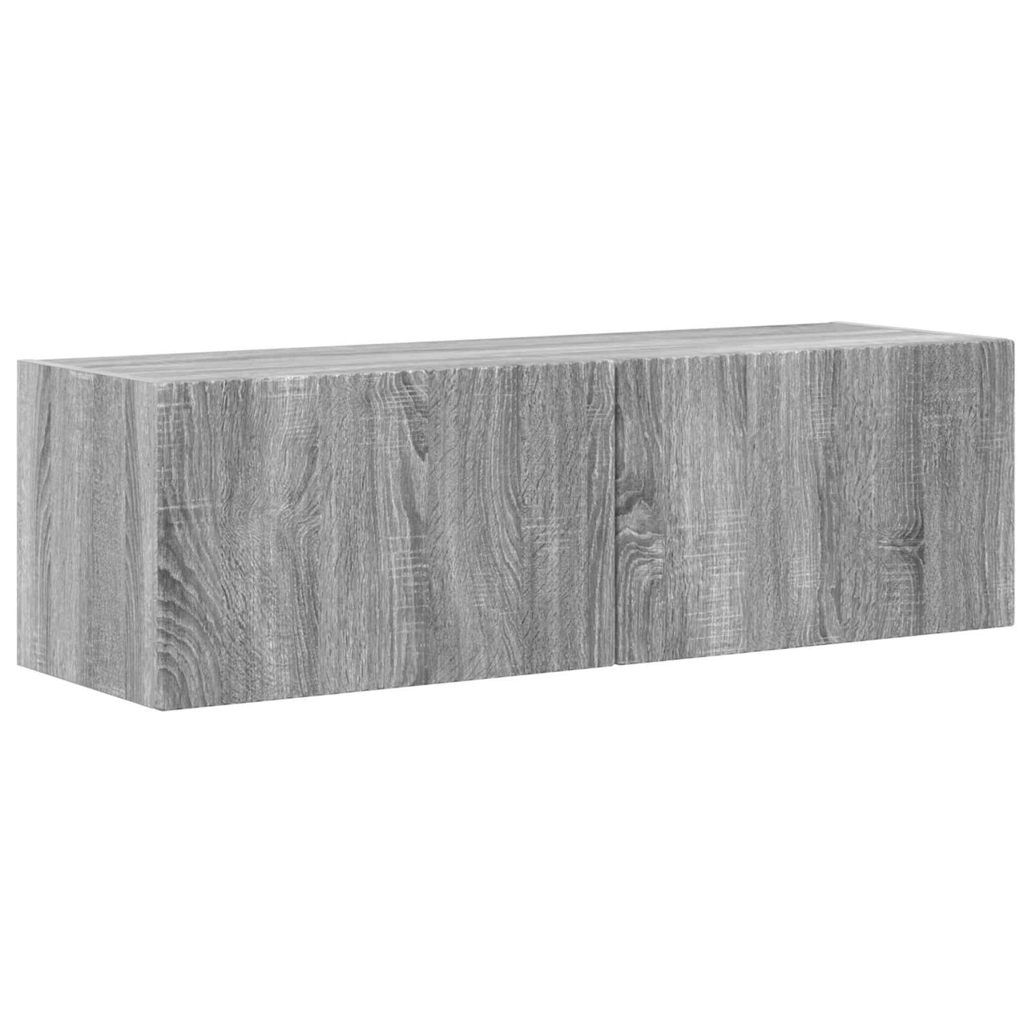 TV Vägghylla 2 pcs Grå Sonoma 98 x 31 x 29,5 cm Konstruerat trä