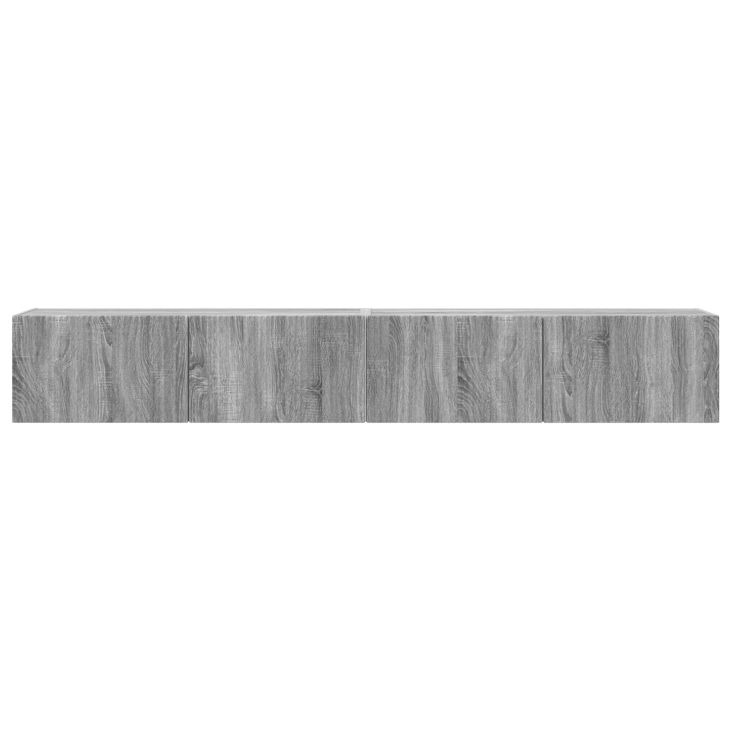 TV Vägghylla 2 pcs Grå Sonoma 98 x 31 x 29,5 cm Konstruerat trä