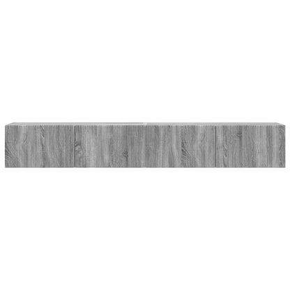 TV Vägghylla 2 pcs Grå Sonoma 98 x 31 x 29,5 cm Konstruerat trä