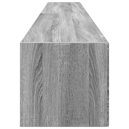TV Vägghylla 2 pcs Grå Sonoma 98 x 31 x 29,5 cm Konstruerat trä