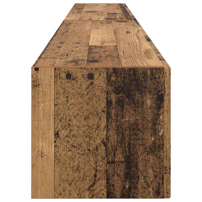 TV Vägghylla Väggmonterad 2 pcs Gammalt trä 98 x 31 x 29,5 cm