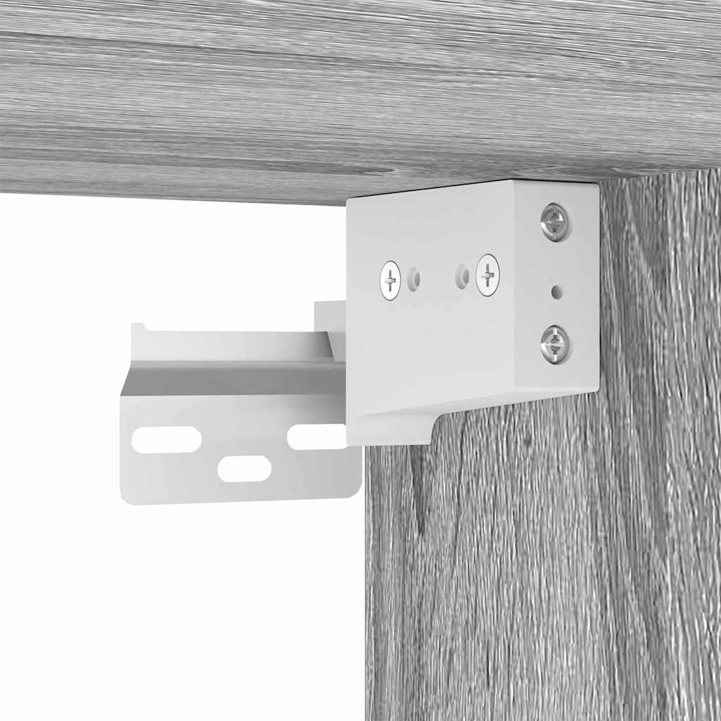 TV-Möbel Sonoma Grå TV Vägghylla 59,5 x 31 x 80 cm