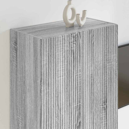 TV-Möbel Sonoma Grå TV Vägghylla 59,5 x 31 x 80 cm