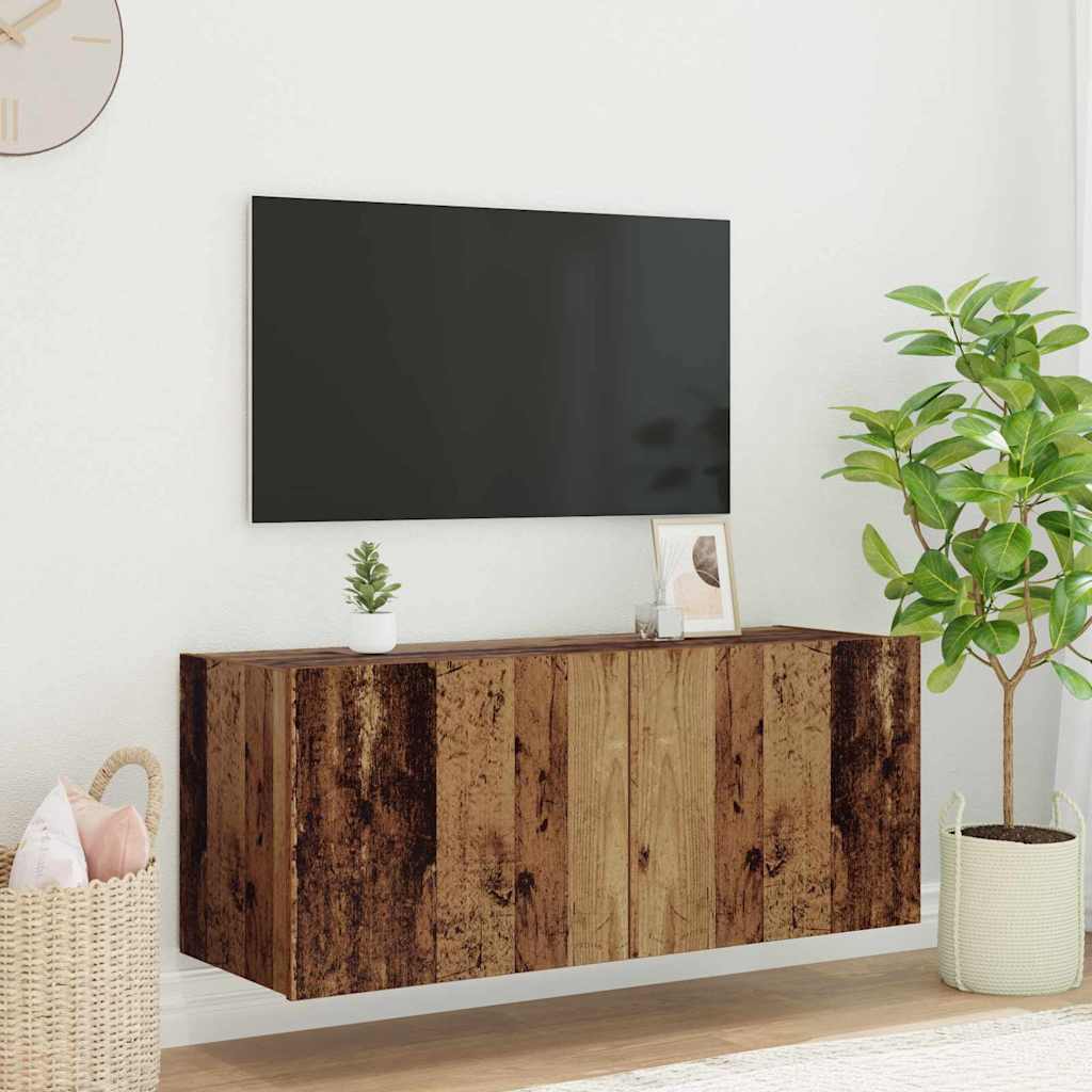 TV-Möbel Äldrat Trä Vägghylla 100 x 35 x 41 cm