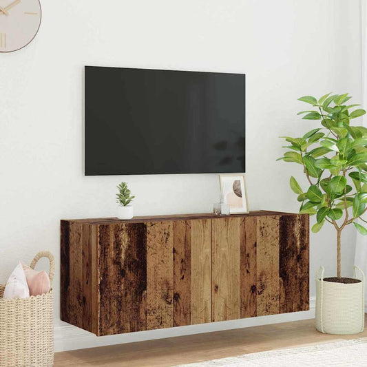 TV-Möbel Äldrat Trä Vägghylla 100 x 35 x 41 cm