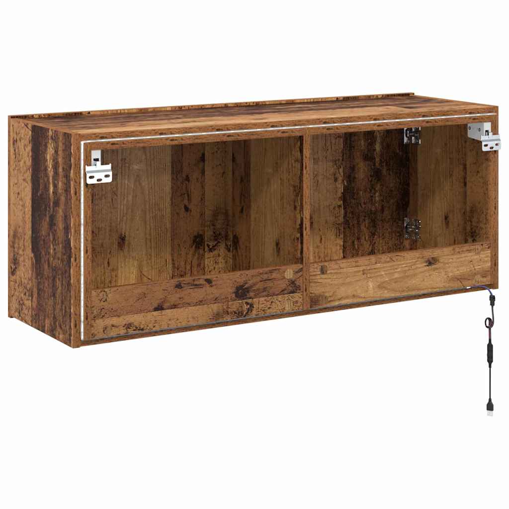 TV-Möbel Äldrat Trä Vägghylla 100 x 35 x 41 cm