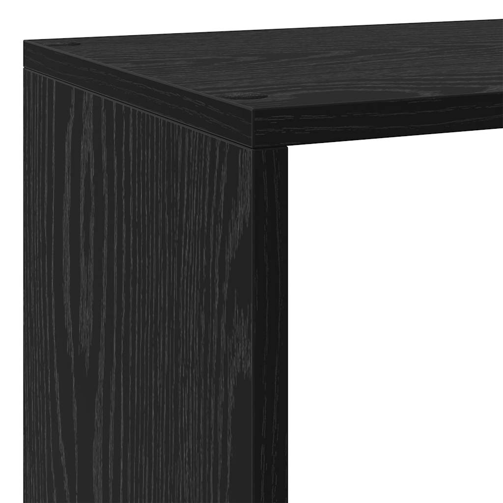 Bokhylla Svart Ek Rumsavdelare 137,5 x 29 x 103,5 cm