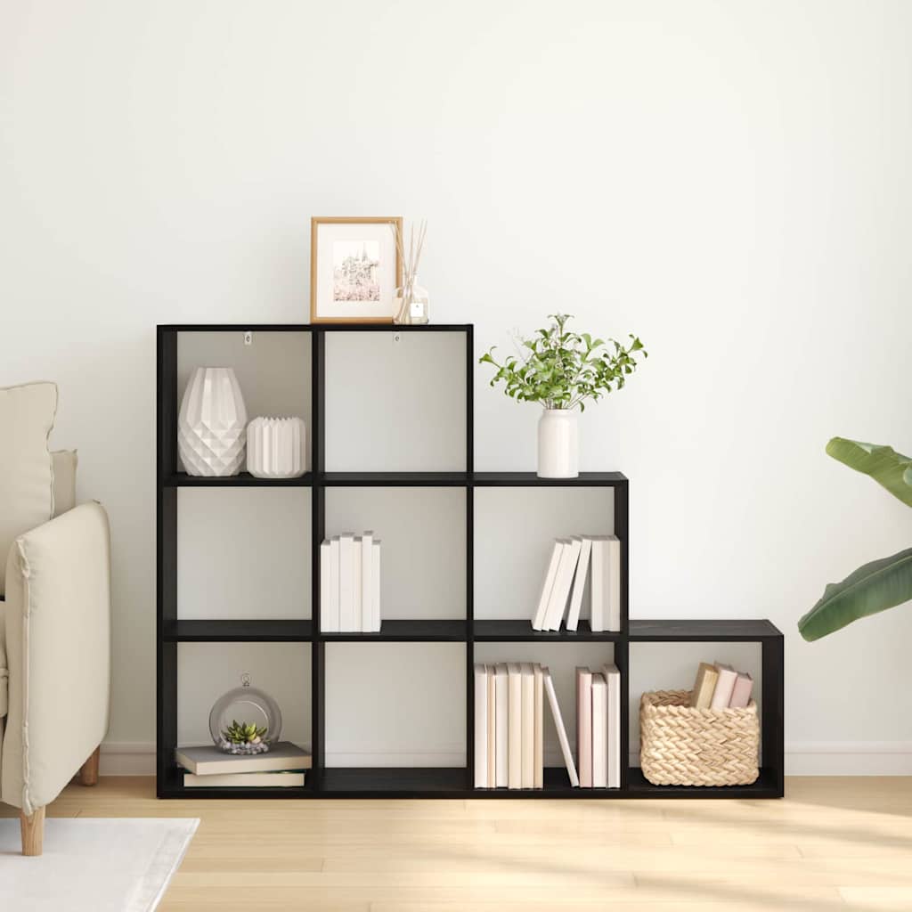 Bokhylla Svart Ek Rumsavdelare 137,5 x 29 x 103,5 cm