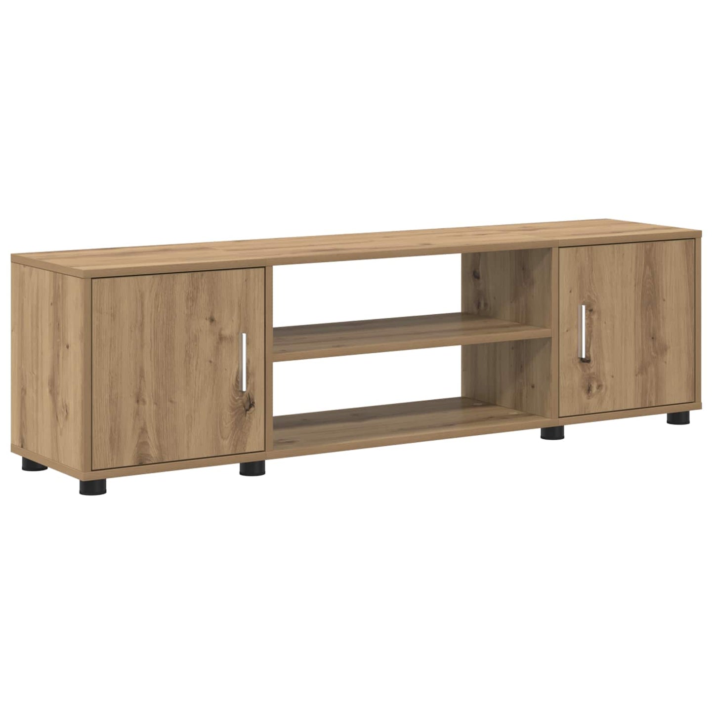 TV-bänkset Väggmonterad 4 pcs Artisan Ek Konstruerat trä