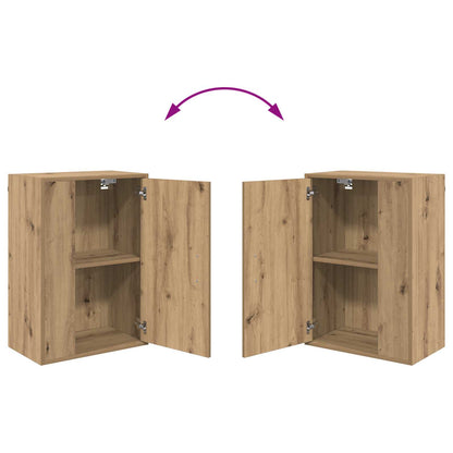 TV-bänkset Väggmonterad 4 pcs Artisan Ek Konstruerat trä