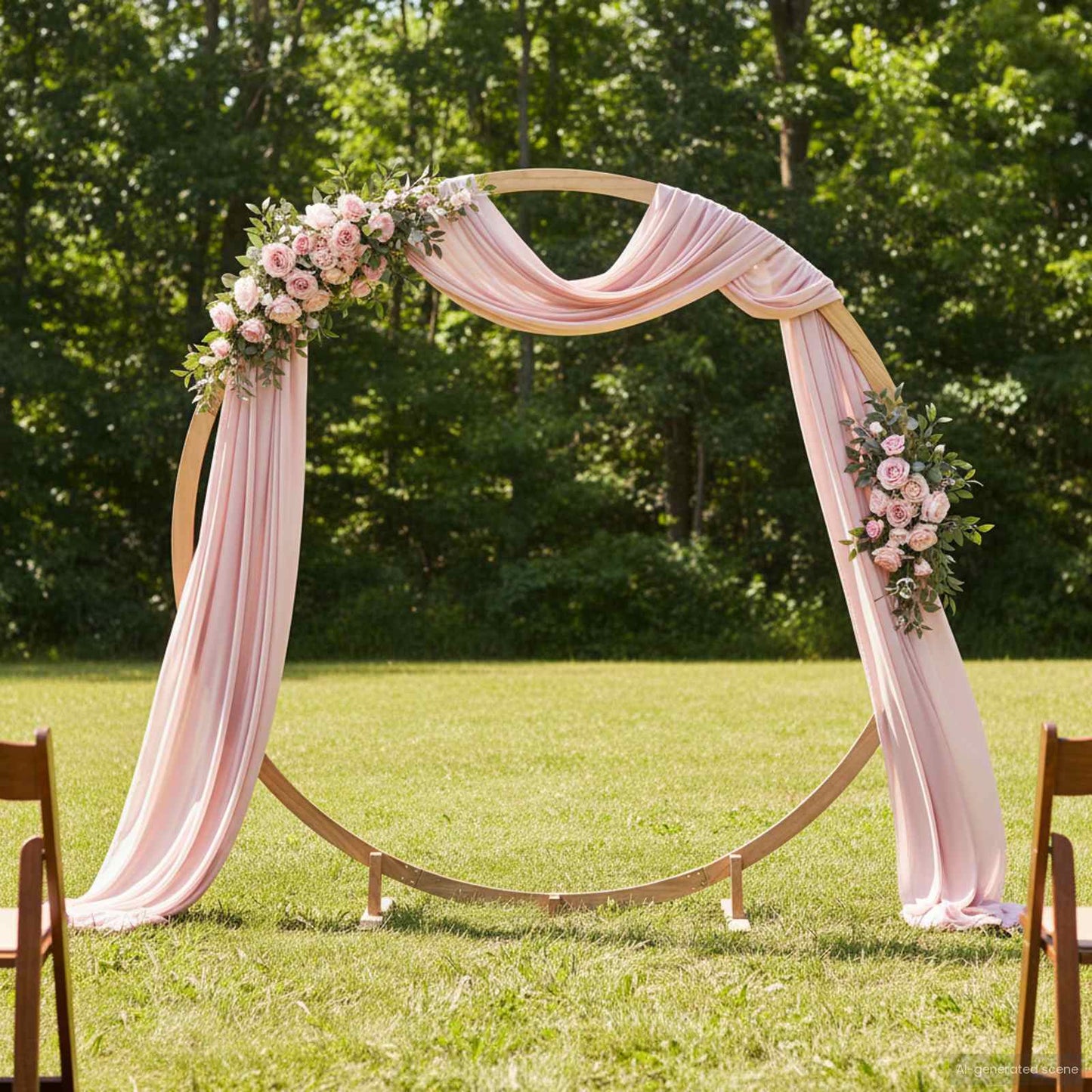 Utomhus Blomställning Växtstöd Bröllopsbåge Ljusbrun 224 x 80 x 220 cm Massiv furu