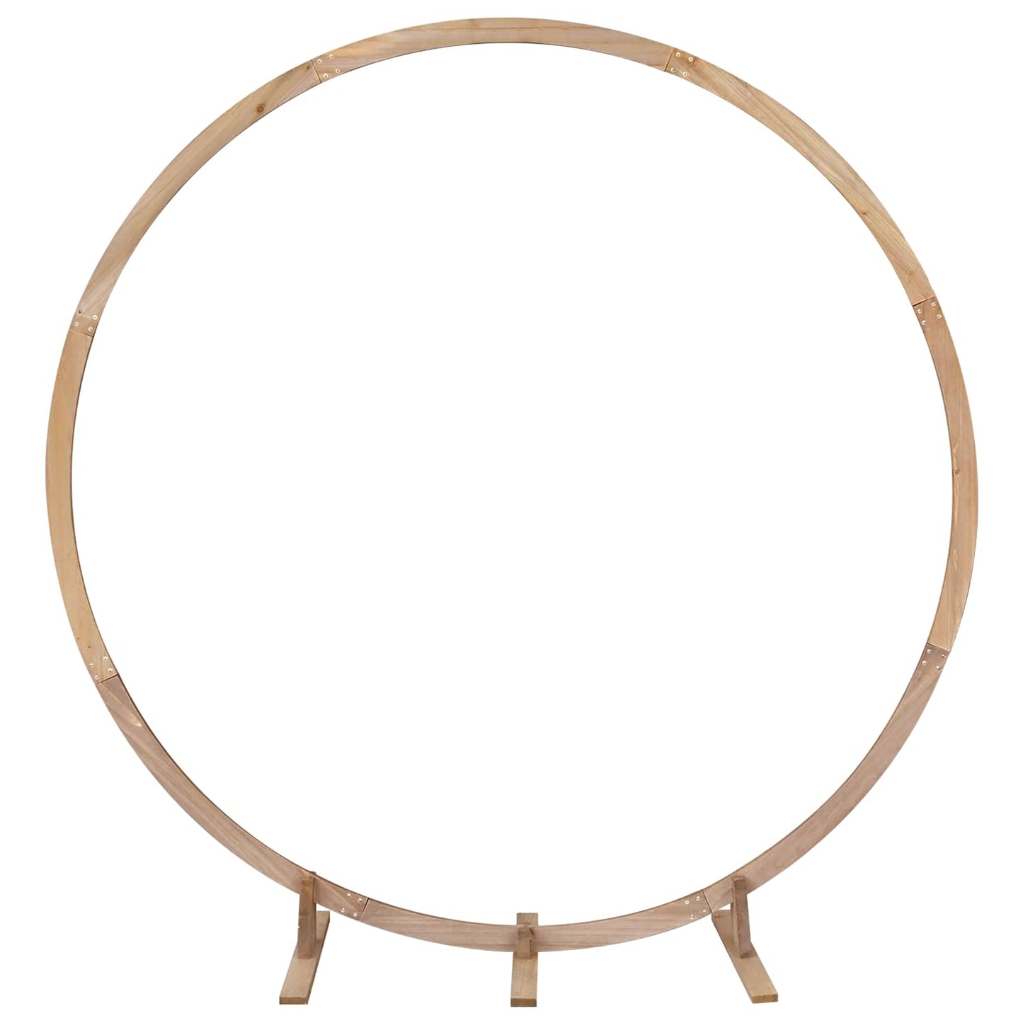 Utomhus Blomställning Växtstöd Bröllopsbåge Ljusbrun 224 x 80 x 220 cm Massiv furu