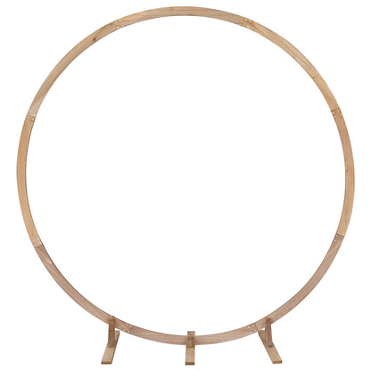 Utomhus Blomställning Växtstöd Bröllopsbåge Ljusbrun 224 x 80 x 220 cm Massiv furu