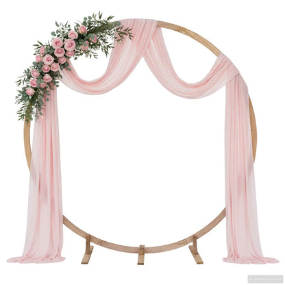 Utomhus Blomställning Växtstöd Bröllopsbåge Ljusbrun 224 x 80 x 220 cm Massiv furu