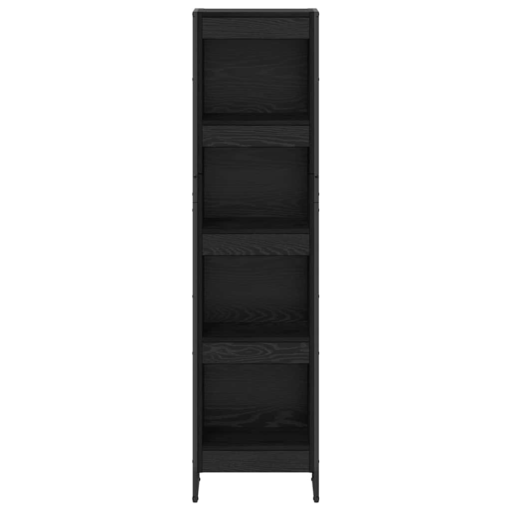Bokhylla Svart Ek 80 x 30 x 155 cm