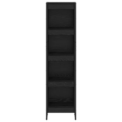 Bokhylla Svart Ek 80 x 30 x 155 cm