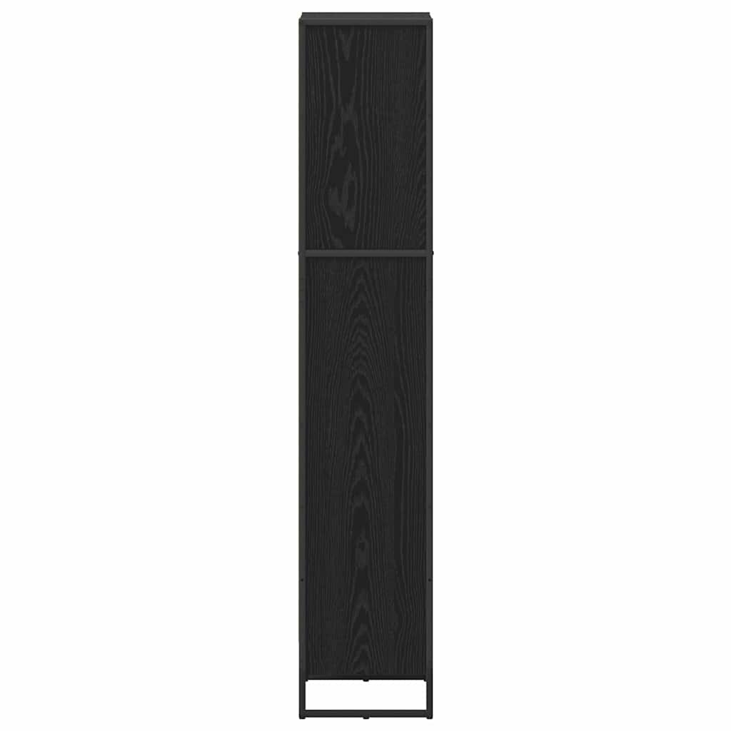 Bokhylla Svart Ek 80 x 30 x 155 cm
