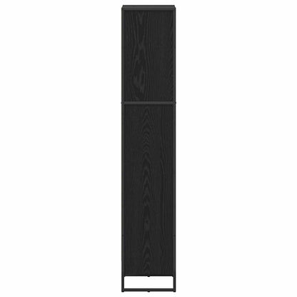 Bokhylla Svart Ek 80 x 30 x 155 cm
