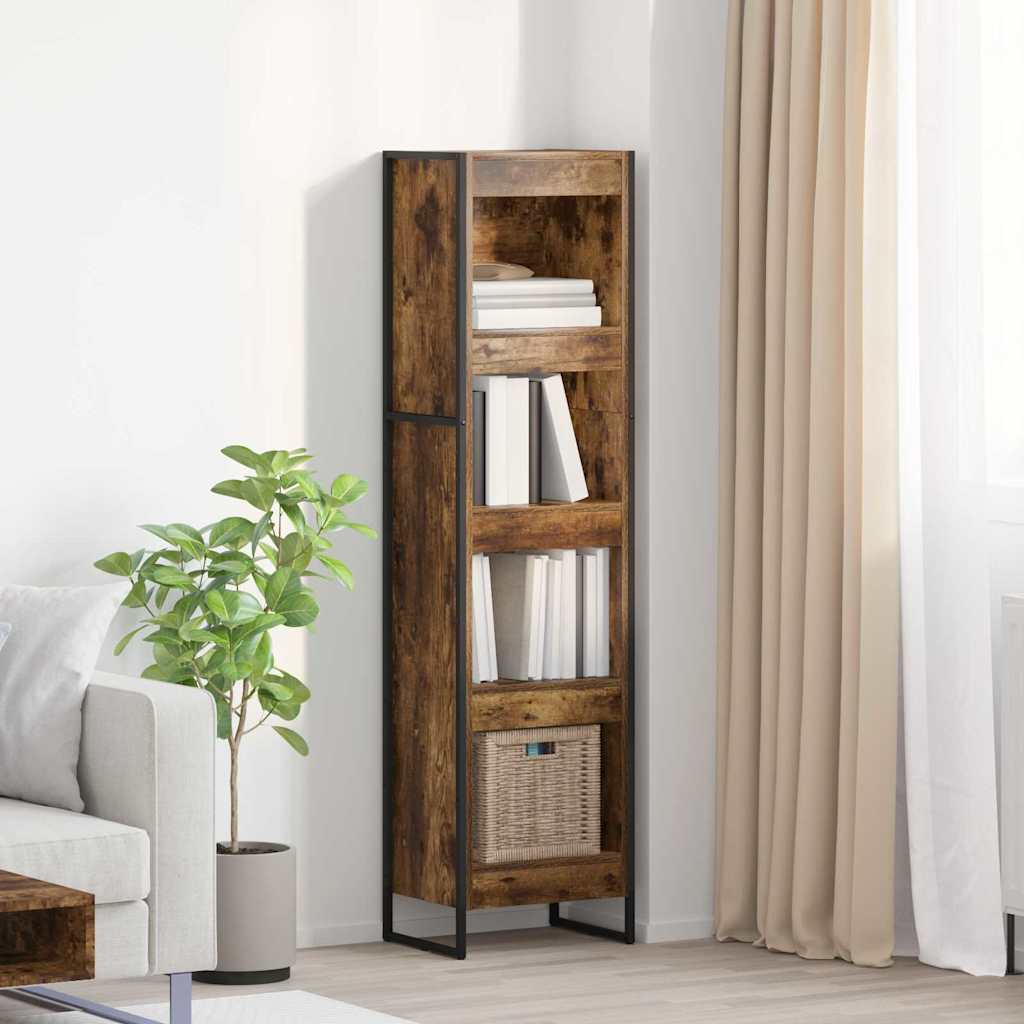 Bokhylla Rökfärgad Ek 80 x 30 x 155 cm