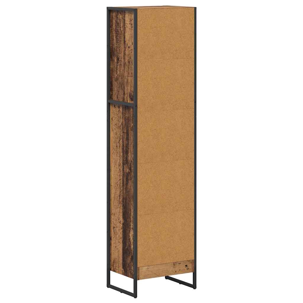 Bokhylla Åldrat Trä 80 x 30 x 155 cm